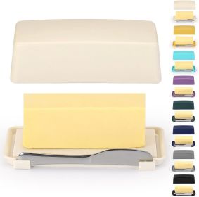Butter Dish With Lid For Countertop, Kyraton Butter Crock With Stainless Steel Multipurpose Butter Knife, Butter Container, Kitchen Gift For Wife
