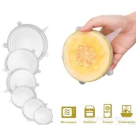 6-piece stretch siliconecover (Option: White-3 Set)