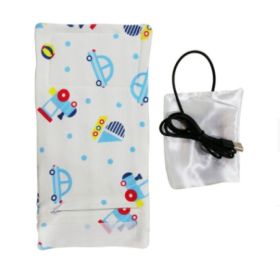 USB Milk Water Warmer Travel Stroller Insulated Bag Portable Baby Nursing Bottle Heater Cover Baby Food Warmer Bottle Warmer (Option: Train)