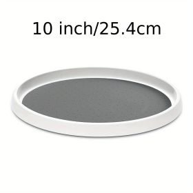 1pc Non-Skid Lazy Susan Organizers; Turntable Rack For Cabinet; Pantry Organization And Storage; Kitchen; Fridge; Spice Rack; Home Kitchen Suppli (Capacity: 10 Inch)